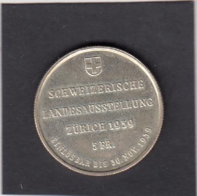Beschrijving: 5 Francs ZURICH EXPOSITION